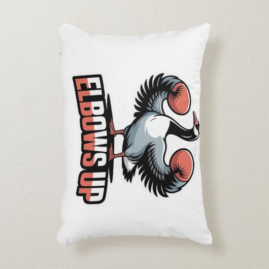 Ellebogen omhoog - Vechten Canadese Gans Accent Kussen (Voorkant(Verticaal))