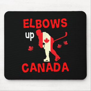 Elleboog Omhoog Canada! Hockey Muismat