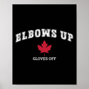 Elleboog Omhoog Handschoenen Uit Leuk Hockey Canad Poster