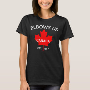 Elleboog Omhoog T-shirt   Canada Sterk   Steun Can