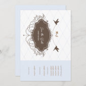 Ellegant behalve de date bruiloft uitnodiging (Voorkant / Achterkant)