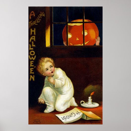 Ellen H. Clapsaddle: A Thrilling Halloween Poster (Voorkant)