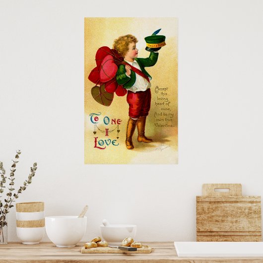 Ellen H. Clapsaddle: Accepteer dit liefhebbende ha Poster (Keuken)