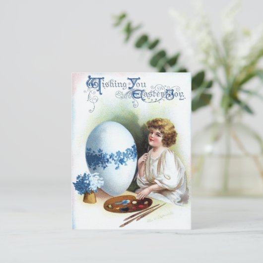 Ellen H. Clapsaddle: Easter Egg 3 Feestdagenkaart (Staand voorkant)