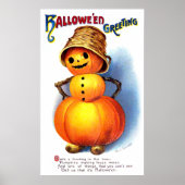 Ellen H. Clapsaddle: Funny Pumpkin Character Poster (Voorkant)