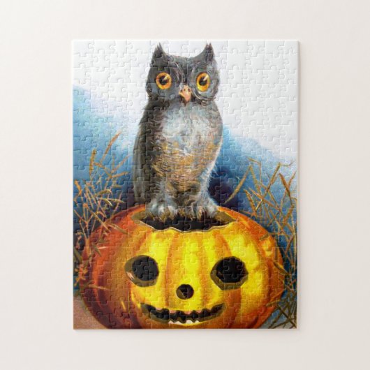 Ellen H. Clapsaddle: Halloween Owl Legpuzzel (Verticaal)