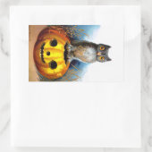 Ellen H. Clapsaddle: Halloween Uil Rechthoekige Sticker (Tas)