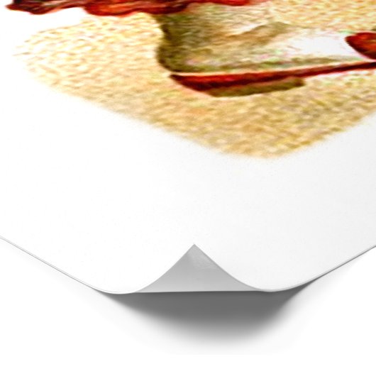 Ellen H. Clapsaddle: Harlequin met hart Poster (Hoek)