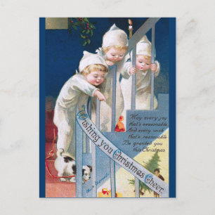 Ellen H. Clapsaddle: kerstkar Feestdagenkaart