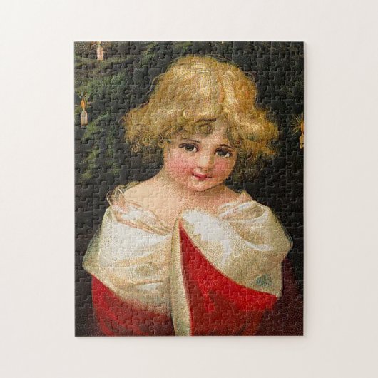 Ellen H. Clapsaddle - Kerstmeisje Legpuzzel (Verticaal)