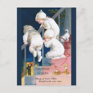 Ellen H. Clapsaddle: Kerstmiskleuters Feestdagenkaart