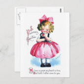 Ellen H. Clapsaddle: Meisje met hart Briefkaart (Voorkant / Achterkant)