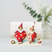 Ellen H. Clapsaddle Pierrot Children Briefkaart (Staand voorkant)