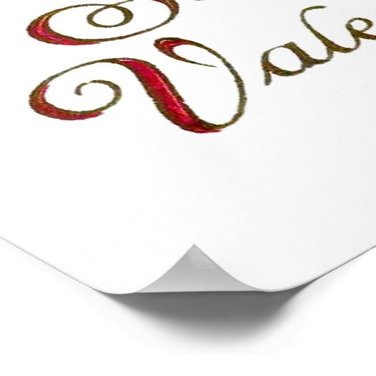 Ellen H. Clapsaddle: Valentijn meisje met papegaai Poster (Hoek)