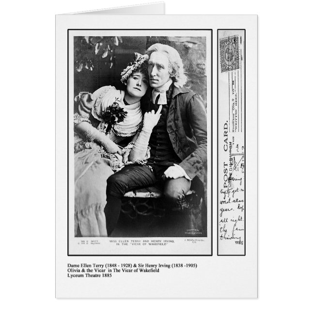 Ellen Terry et Henry Irving dans le curé de (Devant)