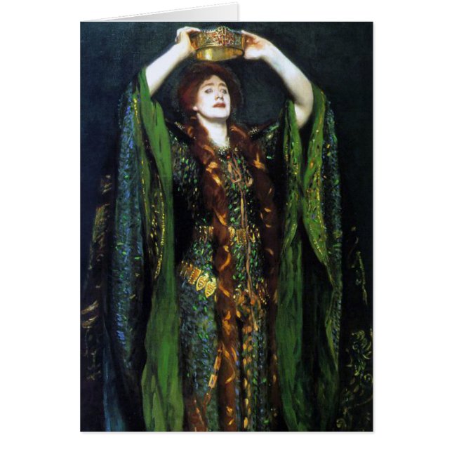 Ellen Terry vintage comme Madame Macbeth (Devant)