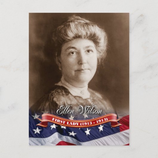 Ellen Wilson, First Lady of the U.S. Briefkaart (Voorkant)