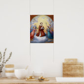 Ellenrieder - Zagen omringd door Angels Poster (Keuken)