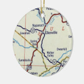 Ellenville NY Keramisch Ornament (Links)