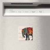 ellephant Briefkaart Digital Art Magneet (Insitu (Vaatwasser))