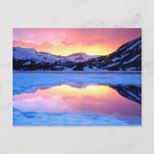 Ellery Lake bij zonsondergang Briefkaart