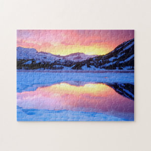 Ellery Lake bij zonsondergang Legpuzzel