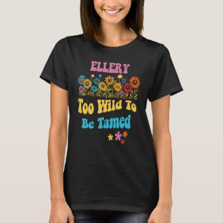 ELLERY Naam Schattige Retro Meisjes Wildflower ELL T-shirt
