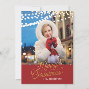 ELLES EN ARGENT / Carte photo de Noël