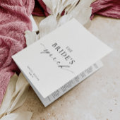 Ellesmere, de bruid's bruiloft toespraak kaart