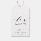 Ellesmere Haar Favoriete Favor Cadeaulabel (Voorkant)