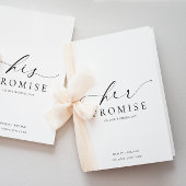 Ellesmere Her Promesse Vows Carte Mariage de livre