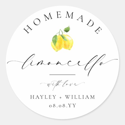 Ellesmere Limoncello Ronde Sticker (Voorkant)