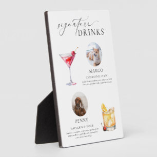 Ellesmere Minimal Pet Photo Signature Drinken Sign Fotoplaat