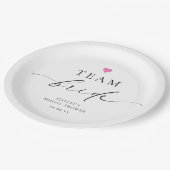 Ellesmere Minimalist Team Bride Papieren Bordje (Gekanteld)