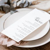 Ellesmere Minimalist Wedding Long Menu & Bedankt