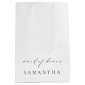 Ellesmere Minimalist Wedding Maid of Honor Medium Cadeauzakje (Achterkant)