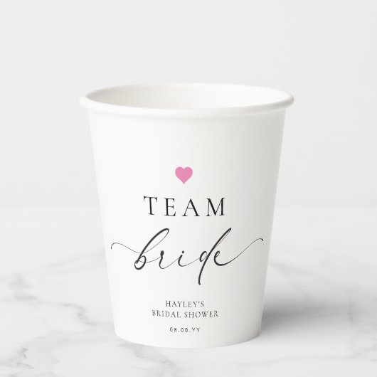 Ellesmere Minimalistisch Team Bruid Papieren Bekers