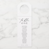 Ellesmere minimalistisch weddenschapsnummer flessenhanger (Voorkant)