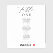 Ellesmere minimalistisch weddenschapsnummer sticker (Vel)