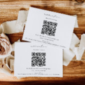 Ellesmere minimalistische RSVP QR-code Informatiekaartje