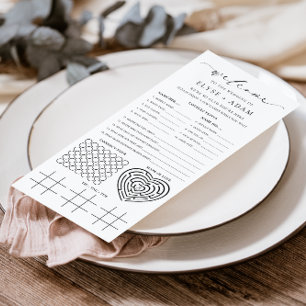 Ellesmere Minimalistische Trouwquiz en Menu