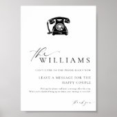 Ellesmere Modern Minimaal Audio Gastenboek Poster (Voorkant)