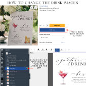 Ellesmere Modern Minimal Signature Drink Sign Fotoplaat