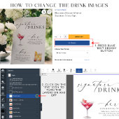 Ellesmere Modern Minimal Signature Drink Sign Poster