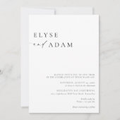 Ellesmere Modern minimalist Weddenschap Kaart (Voorkant)
