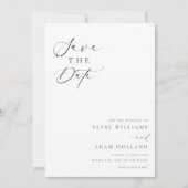 Ellesmere Modern Minimalist Wedding Save the Date Kaart (Voorkant)