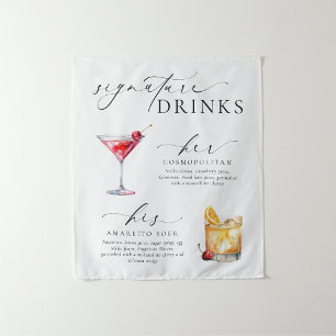 Ellesmere Moderne Minimale Signature Dranken Bord Wandkleed
