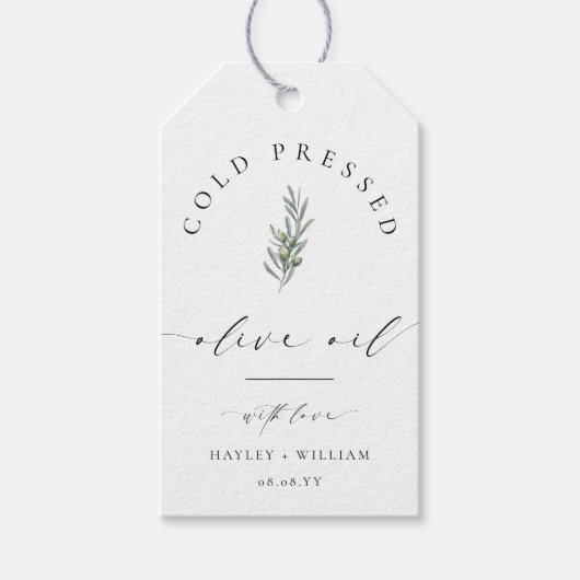 Ellesmere Olijfolie Favor Cadeaulabel (Voorkant)