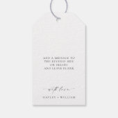 Ellesmere Olijfolie Favor Cadeaulabel (Achterkant)