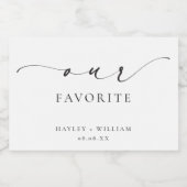 Ellesmere Ons Favoriete Favor Sparkling Wijnetiket (Enkel label)